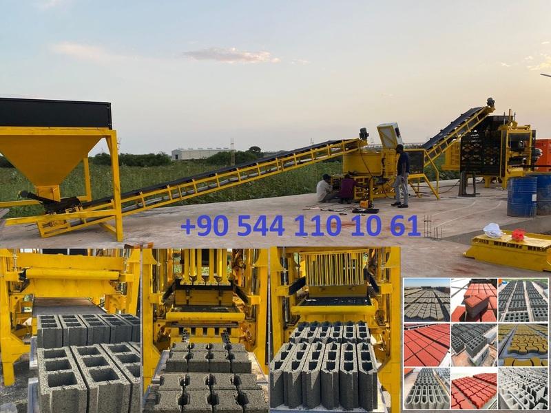 Machine  fabriquer des agglos OTT4A pour brique parpaing pav bordure hourdis 